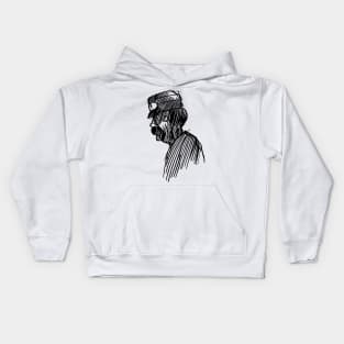 Conductor Sketch Side Kids Hoodie